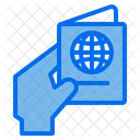 Passport Hand Vacation Icon