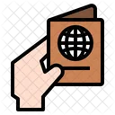 Passport Hand Vacation Icon