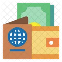 Passport Wallet Money Icon