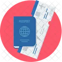Passport Tickets Travel Icon