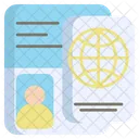 Passport Document Identification Icon