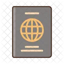 Passport Visa Document Icon