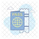 Passport Ticket Boarding Pass Icon