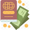 Passport Cash Travel Icon