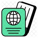 Passport Visa Permit Icon
