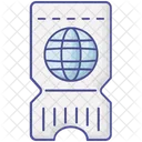 Passport Outline Fill Icon Travel And Tour Icons Icon