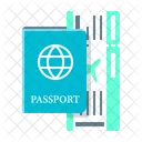 Passport And Ticket Icon