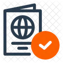 Passport Control Building Blueprint Icon