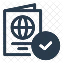 Passport Control Building Blueprint Icon