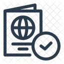 Passport Control Building Blueprint Icon