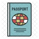 Passport Document Color Icon