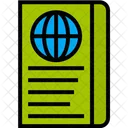 Passport Travel Document Identification Icon