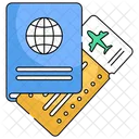 Passport Travel Ticket Icon