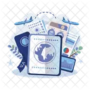 Passport Visa Credentials Icon