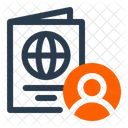 Passport Building Blueprint Icon