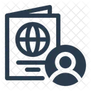 Passport Building Blueprint Icon