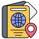 Location Passport Concept Icon