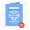 Document Travel Reject Icon