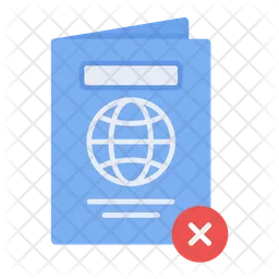 Passport Rejected  Icon