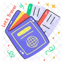 Passport Visa Permit Icon