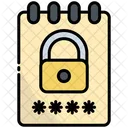 Notepad Password Lock Icon