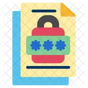 Password Login Otp Padlock Security Document Icon