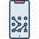Password Phone Pattern Icon