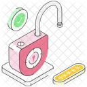 Password Access Open Lock Padlock Icon