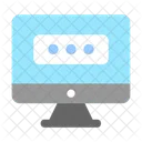 Computer Password Monitor Icon