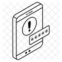 Password Error Password Alert Password Exclamation Icon