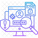 Cyber Crimes Cyber Security Password Icon