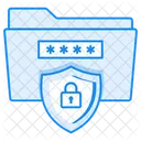 Password Protect Folder Secure Document Document Protection Icône