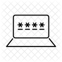 Computer Password Protected Icon