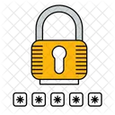 Password protected lock  Icon