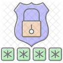 Password Protection Lineal Color Icon Icon