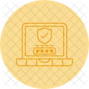 Password Protection Anti Theft Security Icon