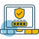 Password Protection Anti Theft Security Icon