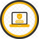 Password Protection Anti Theft Security Icon