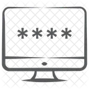 Passwortzugriff Systemsicherheit Systemschutz Icon