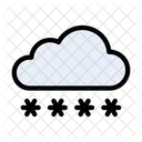 Passwortgeschützte Cloud  Symbol