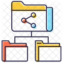 Estrutura De Dados Rede De Documentos Documentos Compartilhados Ícone