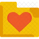 Pasta de arquivos de amor  Ícone