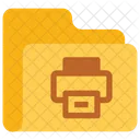 Imprimir Pasta Dados Icon