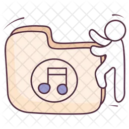 Pasta de música  Ícone