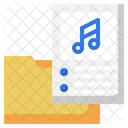 Pasta de música  Ícone