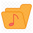 Pasta De Musica Arquivo De Musica Pasta De Midia Icon