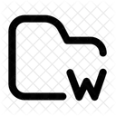 Pasta De Palavras Documento Arquivo De Texto Ícone