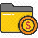 Financeiro Pasta Dados Ícone