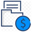 Pasta financeira  Ícone