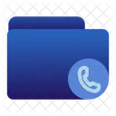 Pasta de telefone  Ícone